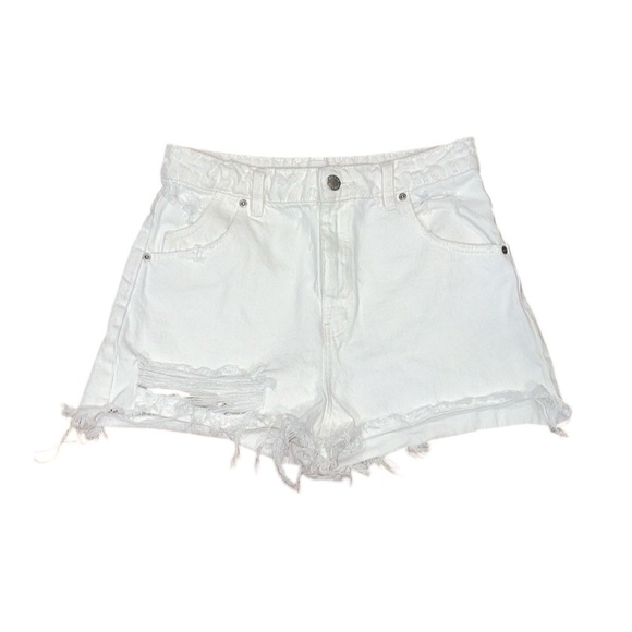 Rollas white distressed shorts - Picture 1 of 6